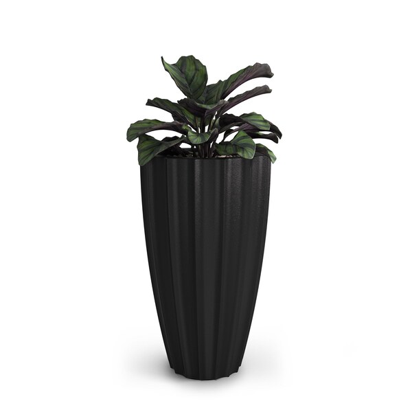 Mayne Sedona 28in Tall Planter - Black 2832-B - main